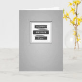 Happy Birthday Banner Typografie Kaart (Gele Bloem)