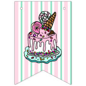 Happy Birthday Banner voor het verjaardagsfeestje (Derde vlag)