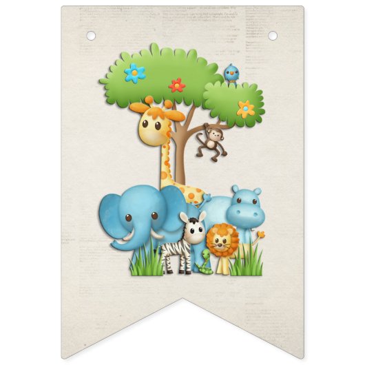 Happy Birthday Banner Wild (Eerste vlag)