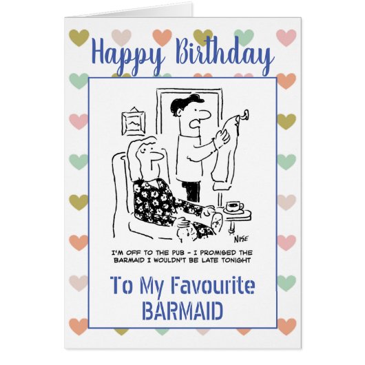 Happy Birthday Barmaid (Voorkant)