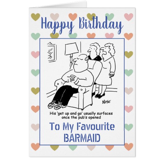 Happy Birthday Barmaid (Voorkant)