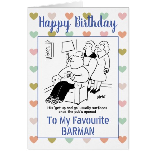 Happy Birthday Barman (Voorkant)