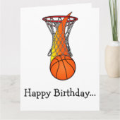 Happy Birthday Basketbal van de hele bende Kaart (Voorkant)