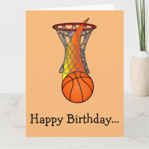 Happy Birthday Basketbal van de hele bende Kaart