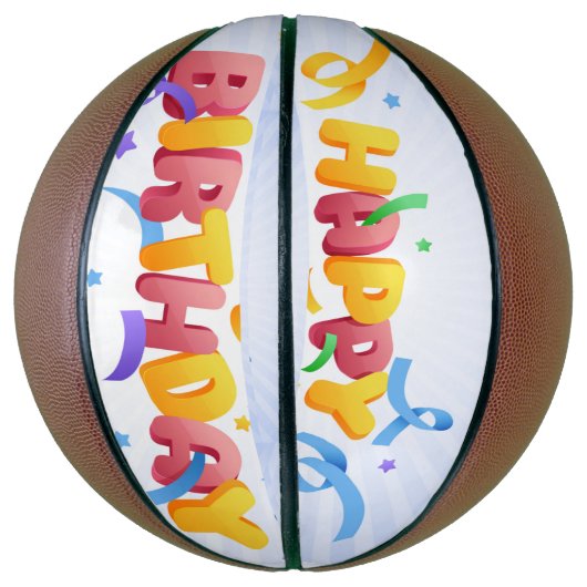 Happy Birthday Basketball Basketbal (Verticaal)