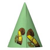 Happy Birthday Bass Instrumentalist Paper Feesthoedjes (Achterkant)