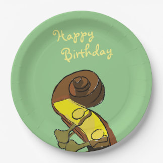 Happy Birthday Bass Instrumentalist Paper Papieren Bordje