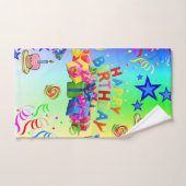 Happy Birthday Bathroom Towel sets Bad Handdoek (Handdoek)