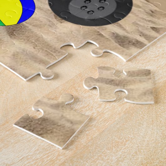 Happy Birthday Beach Cake Pet Sun Sand Legpuzzel (Zijkant)