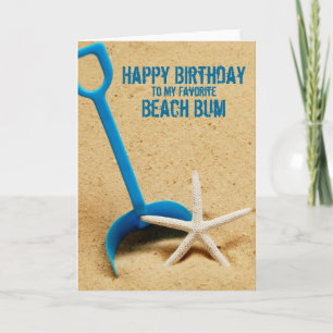Happy Birthday Beach-kaart Kaart