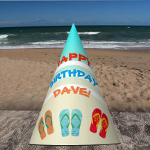 Happy Birthday Beach Party Custom