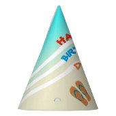 Happy Birthday Beach Party Custom Feesthoedjes (Links)