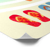 Happy Birthday Beach Party Custom Poster (Hoek)