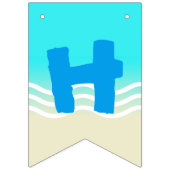 Happy Birthday Beach Party Vlaggetjes (Tweede vlag)