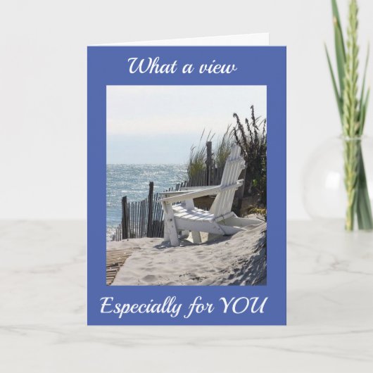 ***HAPPY BIRTHDAY** BEACH STYLE CARD KAART (Voorkant)