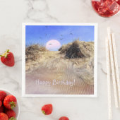 Happy Birthday Beach Sunrise Servet (Insitu)