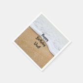 Happy Birthday Beach Thorms Summer Party Servet (Hoek)