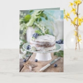 Happy Birthday Beauful Cake Kaart (Gele Bloem)