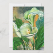 Happy Birthday - Beauful Calla Lily Flower (Voorkant)