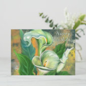 Happy Birthday - Beauful Calla Lily Flower - (Staand voorkant)