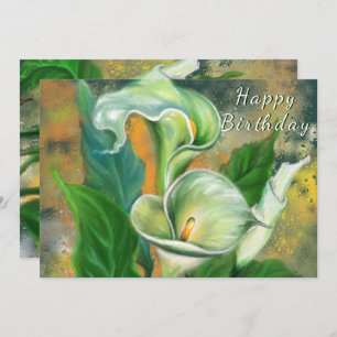 Happy Birthday - Beauful Calla Lily Flower -