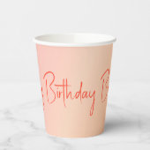 Happy Birthday Beauful Papieren Bekers (Links)