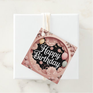 Happy Birthday Bedankjes Labels