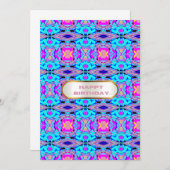 HAPPY BIRTHDAY BEDANKKAART (Voorkant / Achterkant)