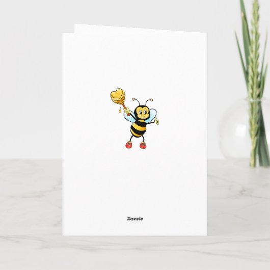 Happy Birthday Bee Kaart (Achterkant)