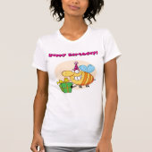 Happy Birthday Bee Vrouwen T-shirt (Voorkant)