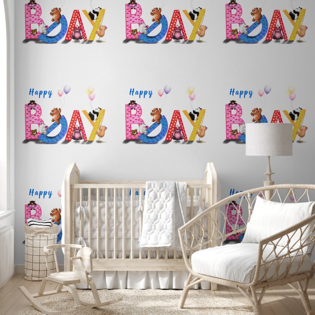 Happy Birthday Beer Behang (Kinderen)