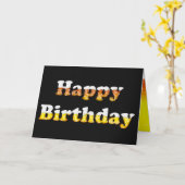 Happy Birthday Beer Kaart (Gele Bloem)