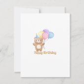 Happy Birthday Beer met ballonnen op een Feestdagenkaart (Voorkant)