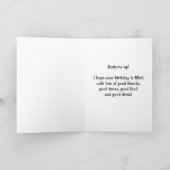 Happy Birthday Beer Mok op Grunge Red Abstract Kaart (Binnen)