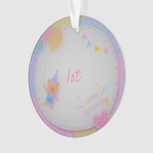 Happy Birthday Beer  Ornament (voorkant)