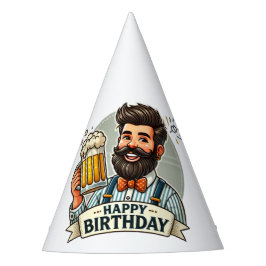 Happy Birthday Beer Party Hat for Men Feesthoedjes