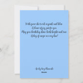 Happy Birthday Belly Dance-kaart Feestdagenkaart (Achterkant)