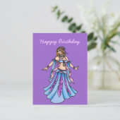 Happy Birthday Belly Dancer  Briefkaart (Staand voorkant)