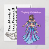 Happy Birthday Belly Dancer  Briefkaart (Voorkant / Achterkant)
