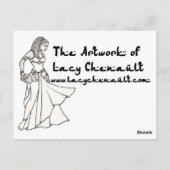 Happy Birthday Belly Dancer  Briefkaart (Achterkant)