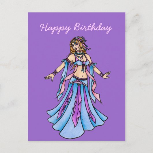 Happy Birthday Belly Dancer  Briefkaart (Voorkant)