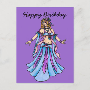 Happy Birthday Belly Dancer Briefkaart