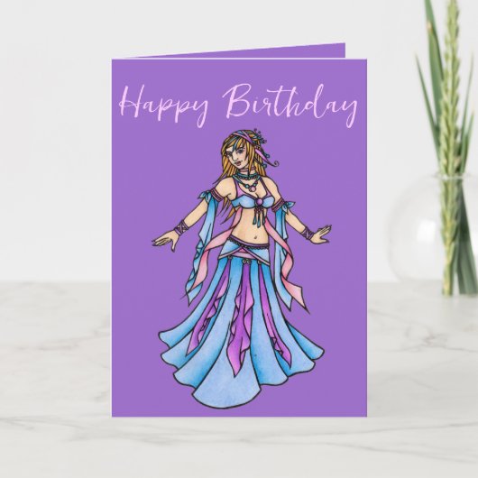 Happy Birthday Belly Dancer Kaart (Voorkant)