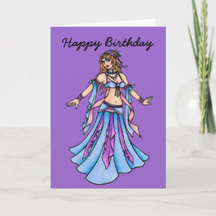Happy Birthday Belly Dancer Kaart