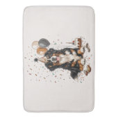 Happy Birthday Bernese Mountain Dog Badmat (Voorkant Verticaal)