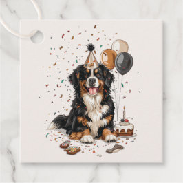 Happy Birthday Bernese Mountain Dog Bedankjes Labels