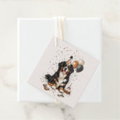 Happy Birthday Bernese Mountain Dog Bedankjes Labels (In situ)