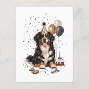 Happy Birthday Bernese Mountain Dog Briefkaart