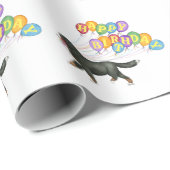 Happy Birthday Bernese Mountain Dog Cadeaupapier (Rol Hoek)