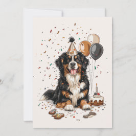 Happy Birthday Bernese Mountain Dog Kaart